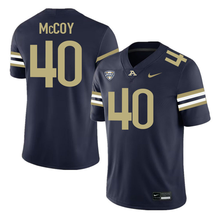 Bryan McCoy Akron Zips Jersey,University Of Akron #40 Bryan McCoy Jersey Youth-Navy